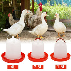 Distributeur d'eau automatique pour poulet, 1.5/2.5/4l, abreuvoir pour poussins, seau, outils agricoles, abreuvoir pour caille, abreuvoir pour oiseaux, alimentation pour volaille