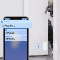 Capteur de Contact de capteur de fenêtre de porte Tuya Zigbee pour le travail de maison intelligente avec Alexa Google Home Yandex