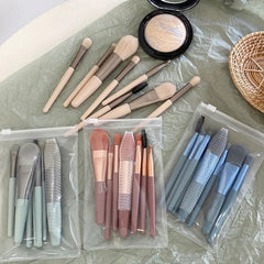 Ensemble de pinceaux de maquillage professionnels, 8 pièces, poudre cosmétique, ombre à paupières, fond de teint, mélange de Blush, correcteur, outil de maquillage de beauté