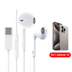 Écouteurs intra-auriculaires filaires de Type C, pour Apple iPhone 15 Pro Max, avec micro, pour Samsung Onepuls, Xiaomi, Redmi, Huawei, USB C, musique