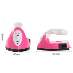 Mini fer à repasser électrique artisanal, portable, pratique, presse à chaud, bricolage, petit fer pour repasser les vêtements, appareils de lessive, prise EU, US