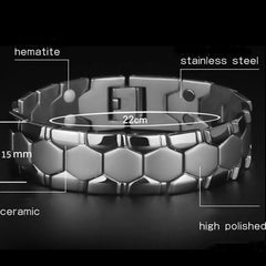 Bracelet à breloques santé énergie Bracelet arthrite torsadé magnétique exquis Bracelet mâle cadeau puissance thérapie aimants hommes Bracelet