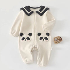 Barboteuse de noël pour bébé, manches longues, polaire chaude d'hiver, vêtements d'extérieur pour nourrissons, combinaisons unisexes pour garçons et filles