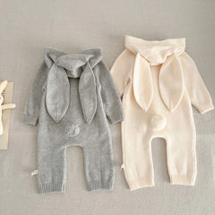 Combinaison mignonne avec petites oreilles d'ours pour bébé, vêtements une pièce pour garçon, vêtements d'escalade, automne, 7623