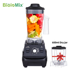 BioloMix – Mini mélangeur pour Smoothie Pro, 1800W, haute puissance, sans BPA, 1,8 l et 0,6 l, double pot, mixeur de cuisine, haute Performance