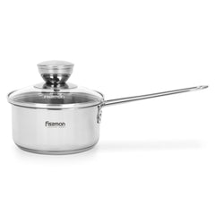 Mini casserole de cuisine en acier inoxydable 12cm/14cm, 0.6/0.9L Ltr avec couvercle en verre, Pot à soupe à Induction, marmite de cuisine domestique