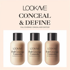 Crème de fond de teint mate pour le visage, liquide professionnel dissimulant les yeux, cernes, correcteur longue durée, cosmétique, 12ml