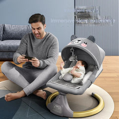 Chaise à bascule pour bébé, berceau électrique pour bébés dormir, berceau pour nouveau-né, chaise apaisante avec musique, réglable