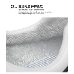 Chaussures décontractées en cuir pour hommes, baskets blanches respirantes, à la mode, pour la conduite, la marche, le Tennis, le bureau italien, plates