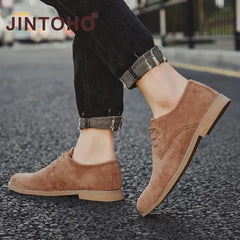 2025 hommes chaussures angleterre tendance chaussures décontractées mâle daim Oxford mariage en cuir chaussures habillées chaussures plates pour homme Zapatillas Hombre grande taille 46