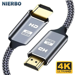 NIERBO-Câble HDMI 2.0 4K pour PS4 PS3 Xbox Fire TV Stick, lecteur Blue Ray HDR, Ethernet haute vitesse, 4K, 60Hz, mâle, 3 pieds, 6 pieds, 10 pieds