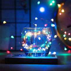 Guirlande lumineuse LED USB 10/20/30M, fil de cuivre et d'argent, guirlande lumineuse féerique étanche pour noël, décoration de fête de mariage
