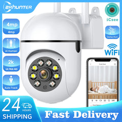 4MP extérieur Wifi caméra 2K HD sécurité PTZ IP caméra AI Auto détecter suivi bébé intérieur nuit caméra couleur Surveillance ICSee