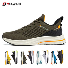 Baasploa-Chaussures de course légères pour hommes, baskets décontractées en maille pour hommes, chaussures de tennis à lacets pour hommes, sports de plein air, designer, 2023