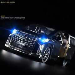 Modèle de voiture commerciale de Simulation, 1 pièce, cadeau pour garçon, jouet de voiture à inertie pour enfants avec son d'éclairage, cadeau de vacances pour enfants