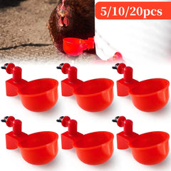 Bol à boire automatique pour volaille, 5/10/20 pièces, tasses d'eau pour poulet, canard, Machine à boire, bols suspendus, distributeur d'eau