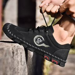 Classique confortable hommes chaussures décontractées mocassins hommes chaussures qualité fendu en cuir appartements offre spéciale mocassins grande taille