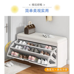 Porche entrée chaussure chaise rembourré salon maison rabat étagère à chaussures banc avec siège armoire à chaussures multicouche