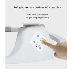 IMBABY-Chaise à Bascule pour Bébé, Berceau Intelligent, Balançoire Électrique pour Enfants, Chaise Longue Réglable pour Bébé, Berceau avec Musique