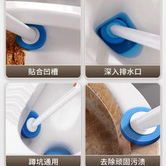 Brosse de toilette jetable, nettoyeur de toilettes mural, tête de remplacement, outil de nettoyage à Long manche, Kit de brosse WC, accessoire de salle de bains