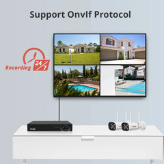 Caméra IP 2K Wifi Surveillance extérieure sécurité CCTV 4MP Wi Fi Camara sans fil balle réseau vidéo Wi-Fi étanche CamHi Cam