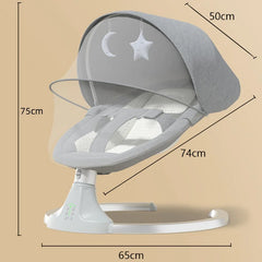 Chaise à bascule pour bébé de 6 à 18 mois, berceau électrique inclinable pour nouveau-né, téléphone portable, Bluetooth, musique apaisante
