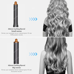 Professionnel 6IN1 Multi Hair Styler sèche-cheveux 1300W lisseur de cheveux friser baril brosse sèche-cheveux Salon Styler Auto Wrap