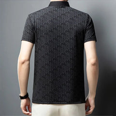 Polos College minimalistes à manches courtes pour hommes, col rabattu, respirant, mince, décontracté, mode polyvalente, été