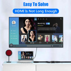 Extension HDMI 4K femelle à femelle, convertisseur, adaptateur Audio pour moniteur, affichage, ordinateur portable, PS4/3, PC, TV, câble Hdmi