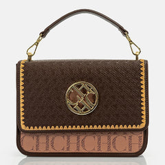 CH – sac à bandoulière Design solide, lettre foncée en relief, sac de fête pour dames, marque de luxe exquise, sac à main Design classique à la mode