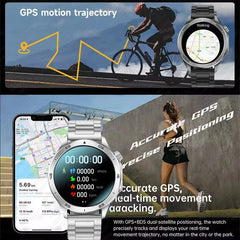 Nouveau GPS montre intelligente femme 1.53 "AMOLED Bluetooth appel fréquence cardiaque sport Fitness Tracker étanche montres intelligentes homme pour Huawei