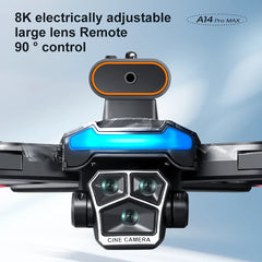 Xiaomi Mijia A14Pro max GPS sans brosse 8K trois caméras flux optique évitement d'obstacles pliable quadrirotor RC Distance Drone jouets