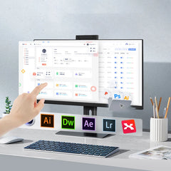 PC tout-en-un I3 I5 I7 I9 ordinateur 23,8 "FHD PC ordinateur de bureau tout-en-un DVD étudiant de bureau