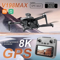 Xiaomi Mijia V198MAX Drone 8K professionnel FPV Laser sans brosse évitement d'obstacles aérien optique pliable quadrirotor Mini 4K Dron