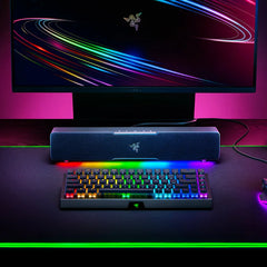 Barre de son PC Razer Leviathan V2 X avec pilotes pleine gamme USB Type C Livraison d'alimentation et audio Haut-parleurs stéréo Bluetooth 5.0
