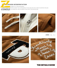 Veste de marque tendance coréenne pour hommes, Parka à capuche, Design brodé, décontractée, pour l'extérieur, Streetwear pour jeunes, nouvelle collection hiver 2024