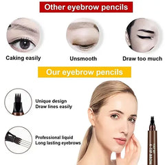 Stylo à sourcils Microblading 5 couleurs, liquide imperméable, crayon à sourcils longue durée, 4 onces, cosmétiques