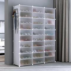 Étagère à chaussures moderne et simple multicouche, gain de place et économique, armoire anti-poussière pour la maison, étagère à chaussures de grande capacité