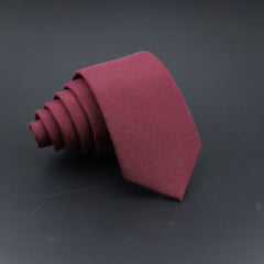 Cravates classiques en coton pour hommes, 6cm, fait à la main, col étroit, rayé, solide, Slim, décontracté, cravate à carreaux, cadeau pour hommes