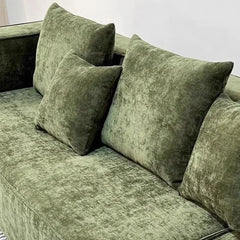 Canapé d'angle moderne et Simple en tissu avec Compression sous vide, conception de bloc de Tofu en éponge Pure pour le salon