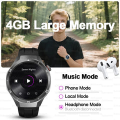 Pour HUAWEI IOS GPS montre intelligente hommes 4GB mémoire MP3/MP4 lecteur Bluetooth appel IP68 étanche Google cartes montres de sport de plein air