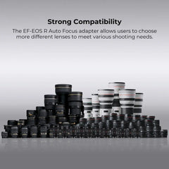 Adaptateur K & F Concept EF vers EOS R, mise au point automatique, pour objectif Canon EF EF-S vers objectif Canon EOS R/RF R3 R6 R50, pour appareils photo