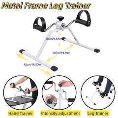 Accueil Mini vélo entraîneur de gymnastique Sports d'intérieur vélo d'exercice vélo d'entraînement pédales d'exercice stationnaire bras jambes formateur vélo