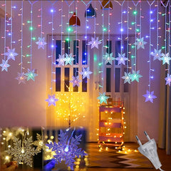 Guirlande de rideaux lumineux Led de 4M, éclairage de vacances, décorations de noël, lumières de fête pour chambre à coucher, réveillon du nouvel an, décoration féerique pour la maison