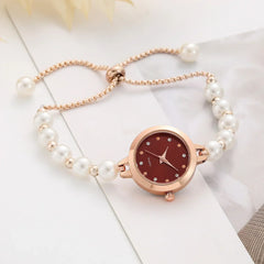Montre de luxe originale pour femmes Design de mode Bracelet de perles montres dames montres élégantes cadeaux relojes para damas