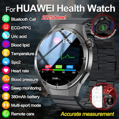 2025 nouveau pour HUAWEI montres de santé lipides sanguins acide uricique pression artérielle analyse du corps montre intelligente ECG + PPG horloge Smartwatch hommes