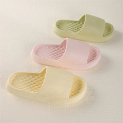 Crestar femmes été pantoufles intérieur semelle épaisse antidérapant salle de bain diapositives confort semelle souple EVA sandales dame plage plate-forme chaussures