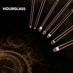 Hourglass-Pinceaux de maquillage, poudre, fond de teint, correcteur, fard à joues, bronzant, ombre à barrage, eye-blogueur, pinceau sculptant