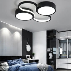 LED plafonnier circulaire chambre lumière nordique moderne minimaliste or lumière luxe Style chambre luminaires