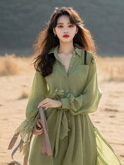 Haute qualité été élégant mode imprimé fleuri Robe femme demi manches décontracté à lacets Robe femmes Vintage Robe en mousseline de soie